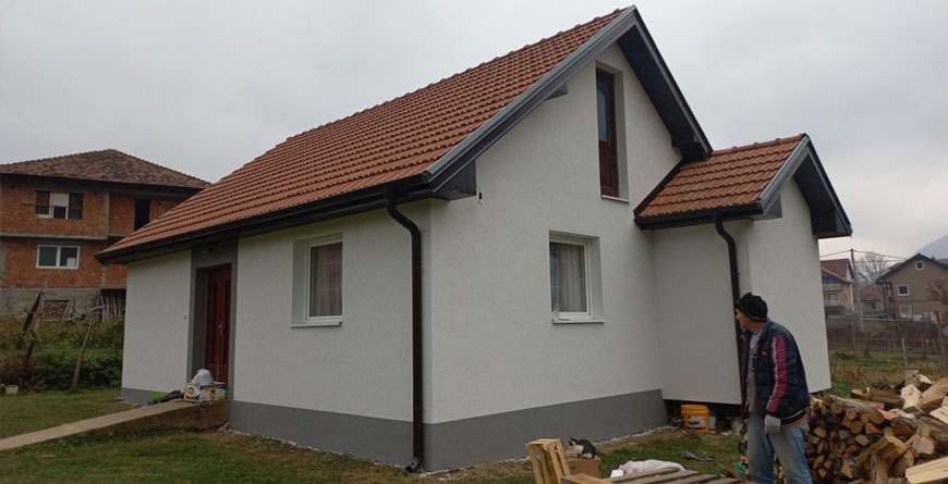 Uspješno realizovana akcija izvođenja fasadnih i limenih radova na kući u Brodarevu